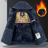 Veste polaire à capuche homme – Graphène et coupe épaisse