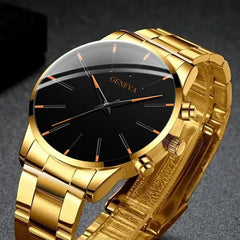 Montre à quartz élégante pour hommes, montre pour hommes d'affaires à la mode, cadeau de Noël et d'Halloween
