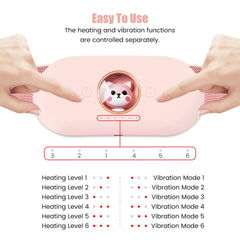 Coussin chauffant portable pour massage menstruel, ceinture chauffante pour l'estomac, auto-massage, période thermique, instituts oto, Wskins
