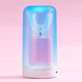 U-shaped Electric Sonic Toothbrush Rechargeable for Adults Kids 360° Automatic Silicone Teeth Brush Smart Timer Blue Light IPX7