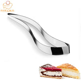 Coupe-tarte et pizza Febwind en acier inoxydable – Forme feuille