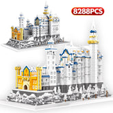 Château de neige en blocs micro 8288 pièces – Construction architecture
