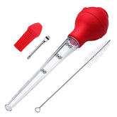 Kit de 4 poires à jus silicone avec injecteur et pinceau – Barbecue facile