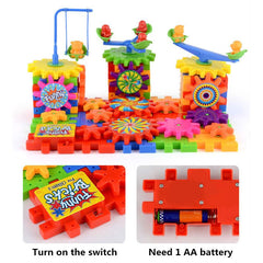 Kit de construction 3D engrenages électriques 81 pièces – Jouet éducatif
