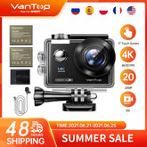 Caméra d'action VanTop Moment D4UQ 4K 20MP – WiFi, tactile, étanche