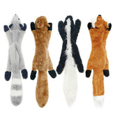 Jouet peluche couinante pour chien – Lapin, loup ou écureuil