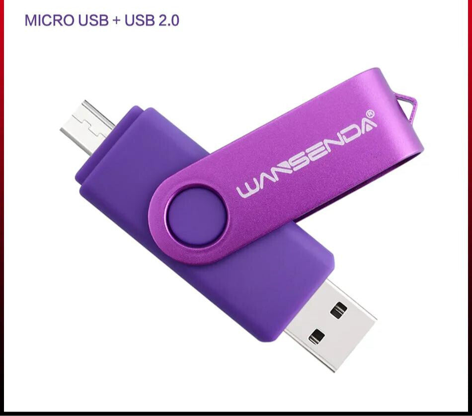 Stockez jusqu'à 256 Go de données avec la Clé USB Wansenda OTG 256 Go Stockage Rapide™ pour une capacité optimale.