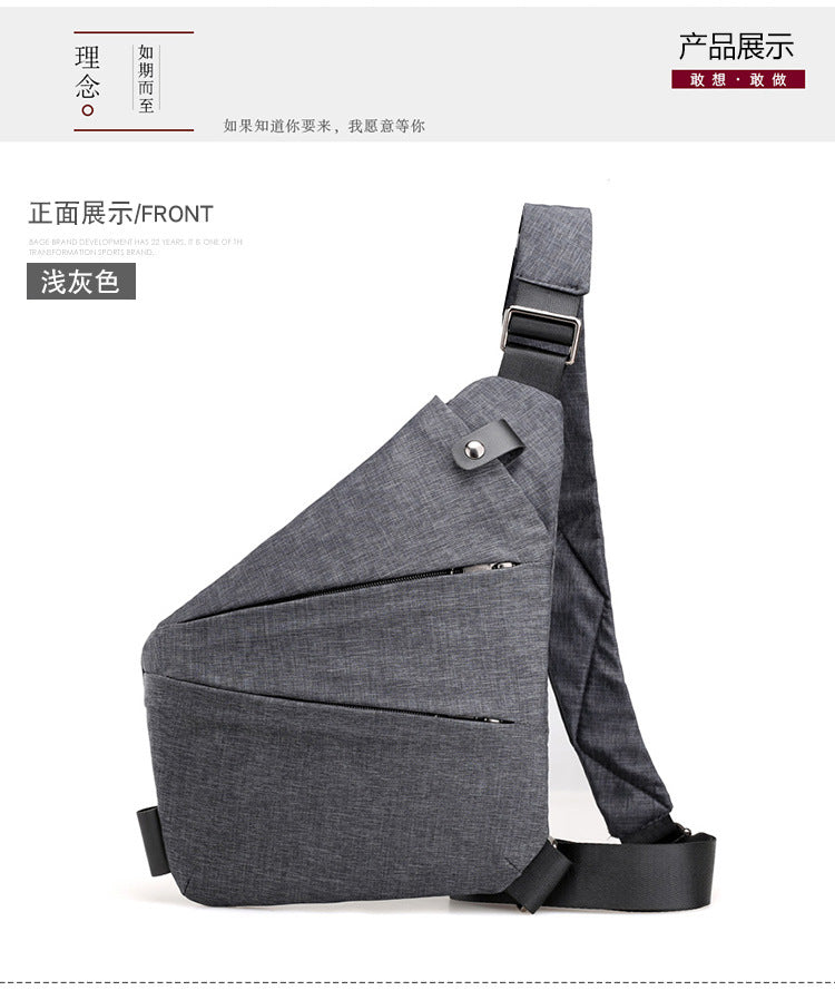 Sac Bandoulière Homme Nylon – Grande Capacité, Léger