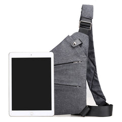 Right shoulder gun bag cross-border wholesale nylon chest bag men's lightweight simple large capacity messenger bag casual close-fitting shoulder bag