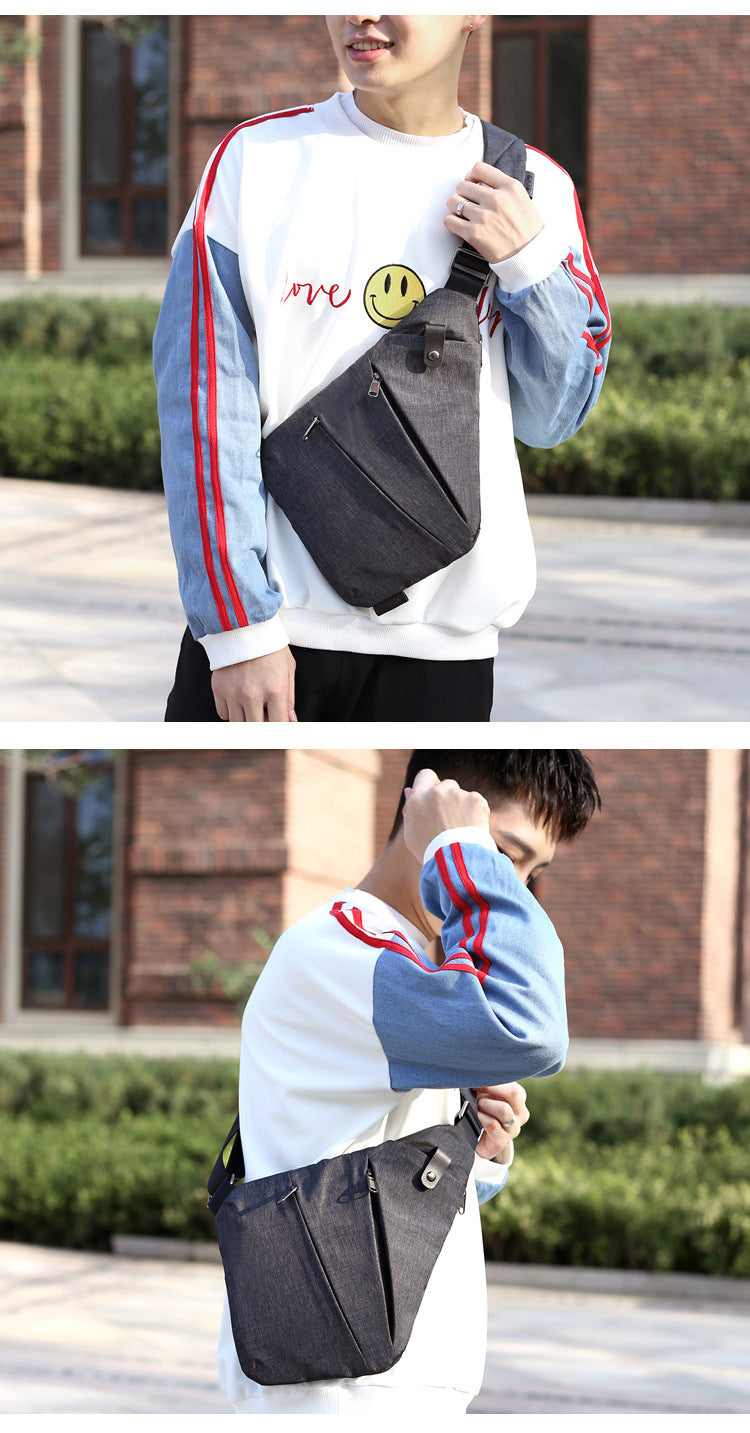 Sac Bandoulière Homme Nylon – Grande Capacité, Léger