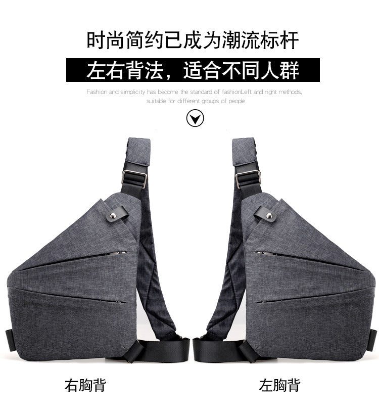 Sac Bandoulière Homme Nylon – Grande Capacité, Léger