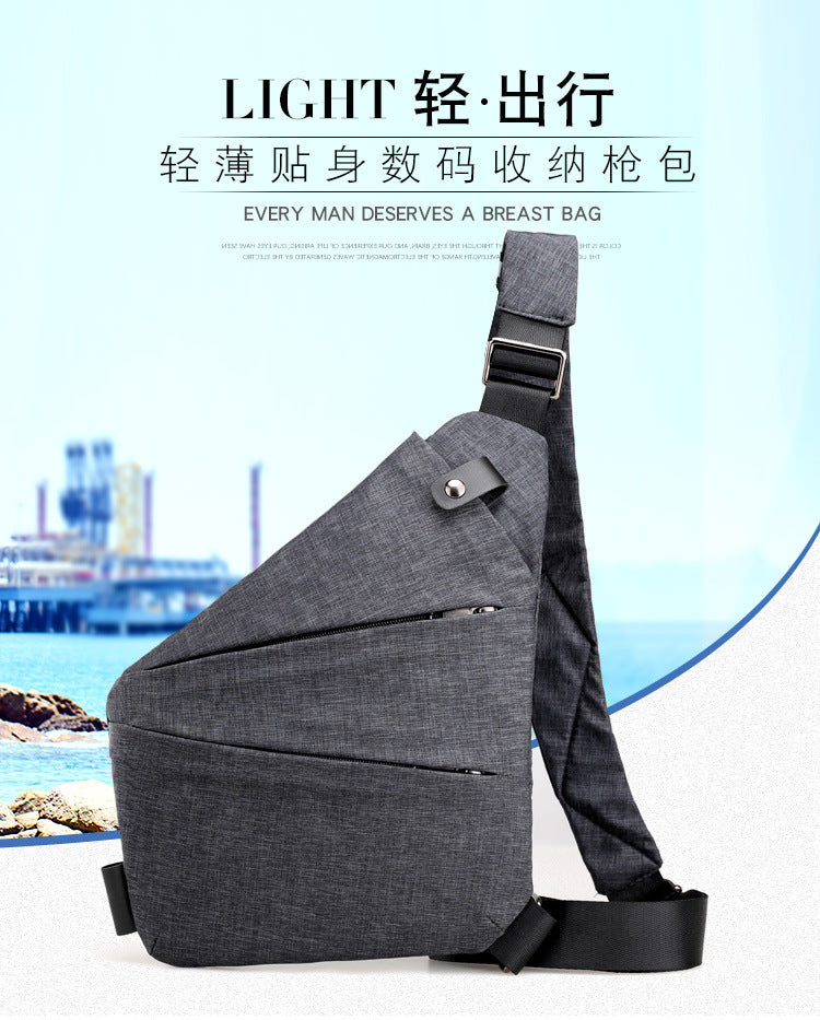 Sac Bandoulière Homme Nylon – Grande Capacité, Léger