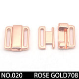 2pcs/lot silver gold Rectangle Tape Closure Hook &amp; Clasp Rhinestone bra buckle Waist Extenders Sewing On Clothes Bra Clip Hook