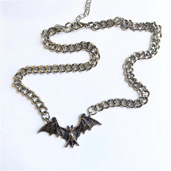 Collier chaîne chauve-souris gothique Vintage pour femmes, ras du cou avec animaux, Halloween, Hip Hop, bijoux cadeau pour filles