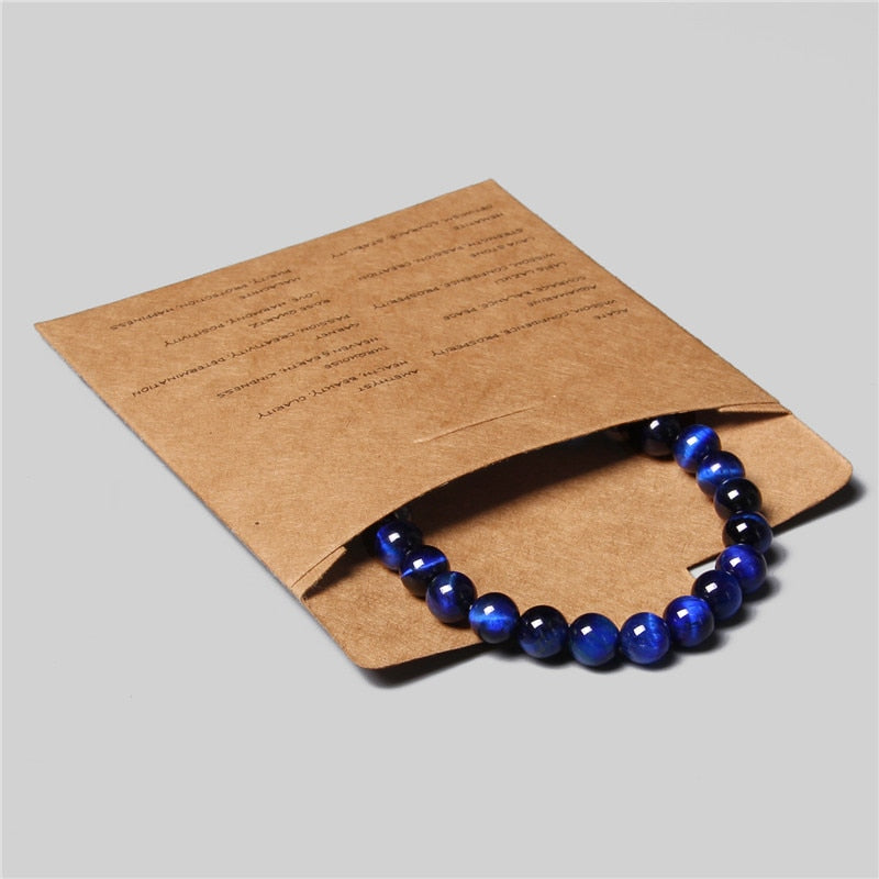 Bracelet Hématite Œil de Tigre - Pierre Naturelle Couple