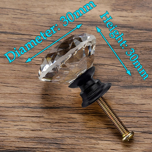 Poignées Cristal Diamant KAK - Meuble et Placard