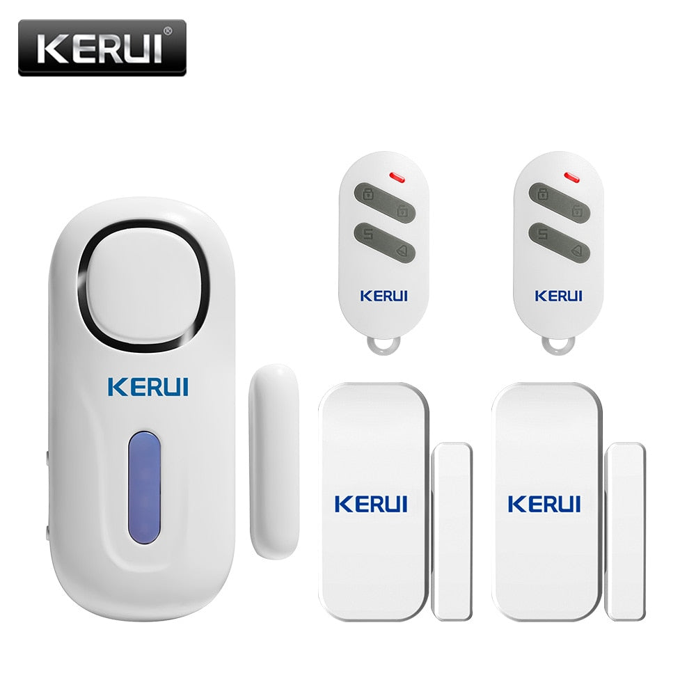 KERUI Wireless Independent Door Magnetic Alarm System 120dB Door Security Alarm Window Door Opening Sensors with Remote Control