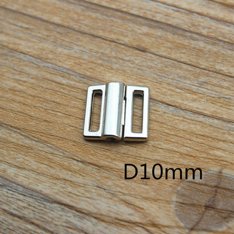 10pcs/lot 9mm-25mm Silver Metal Clasp Buckle Fasteners For Clothes Bra Bikini Sewing Accessories