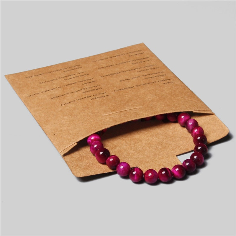 Bracelet Hématite Œil de Tigre - Pierre Naturelle Couple