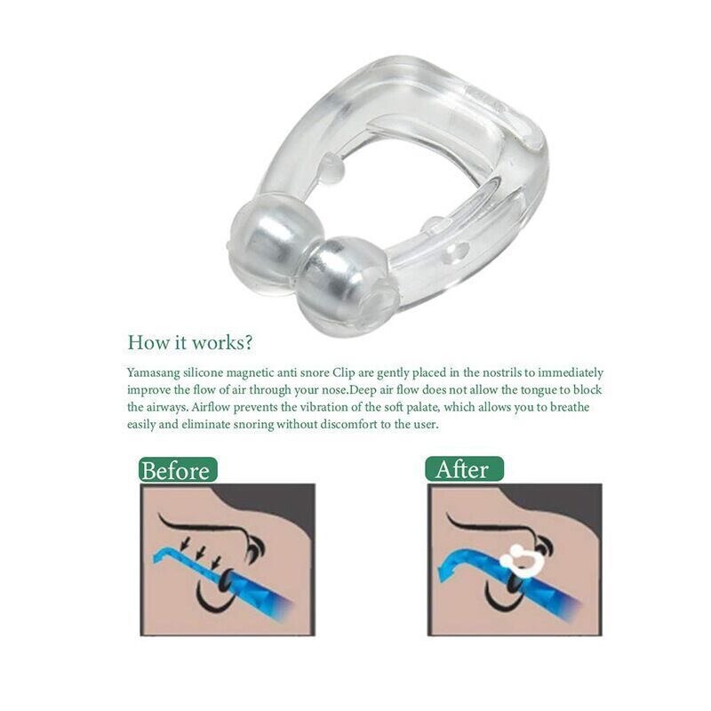 Silicone Magnetic Mini Silicone Stop Snore Device Anti-snoring To Prevent Snoring Good Sleep For Sleeping Snore Stopper