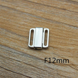 10pcs/lot 9mm-25mm Silver Metal Clasp Buckle Fasteners For Clothes Bra Bikini Sewing Accessories