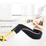 4 Tube Resistance band fitness Latex Pedal Exerciser Sit-up Pull Rope Expander Elastic Bands Yoga equipment home exercise