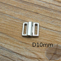 10pcs/lot 9mm-25mm Silver Metal Clasp Buckle Fasteners For Clothes Bra Bikini Sewing Accessories