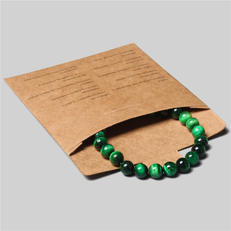 Bracelet Hématite Œil de Tigre - Pierre Naturelle Couple