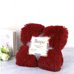 Fur Blanket Super Soft Fuzzy Elegant Cozy Bed Sofa Bedspread Long Shaggy Warm Bedding Sheet Fluffy Fur Throw Blanket