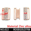 2pcs/lot silver gold Rectangle Tape Closure Hook &amp; Clasp Rhinestone bra buckle Waist Extenders Sewing On Clothes Bra Clip Hook