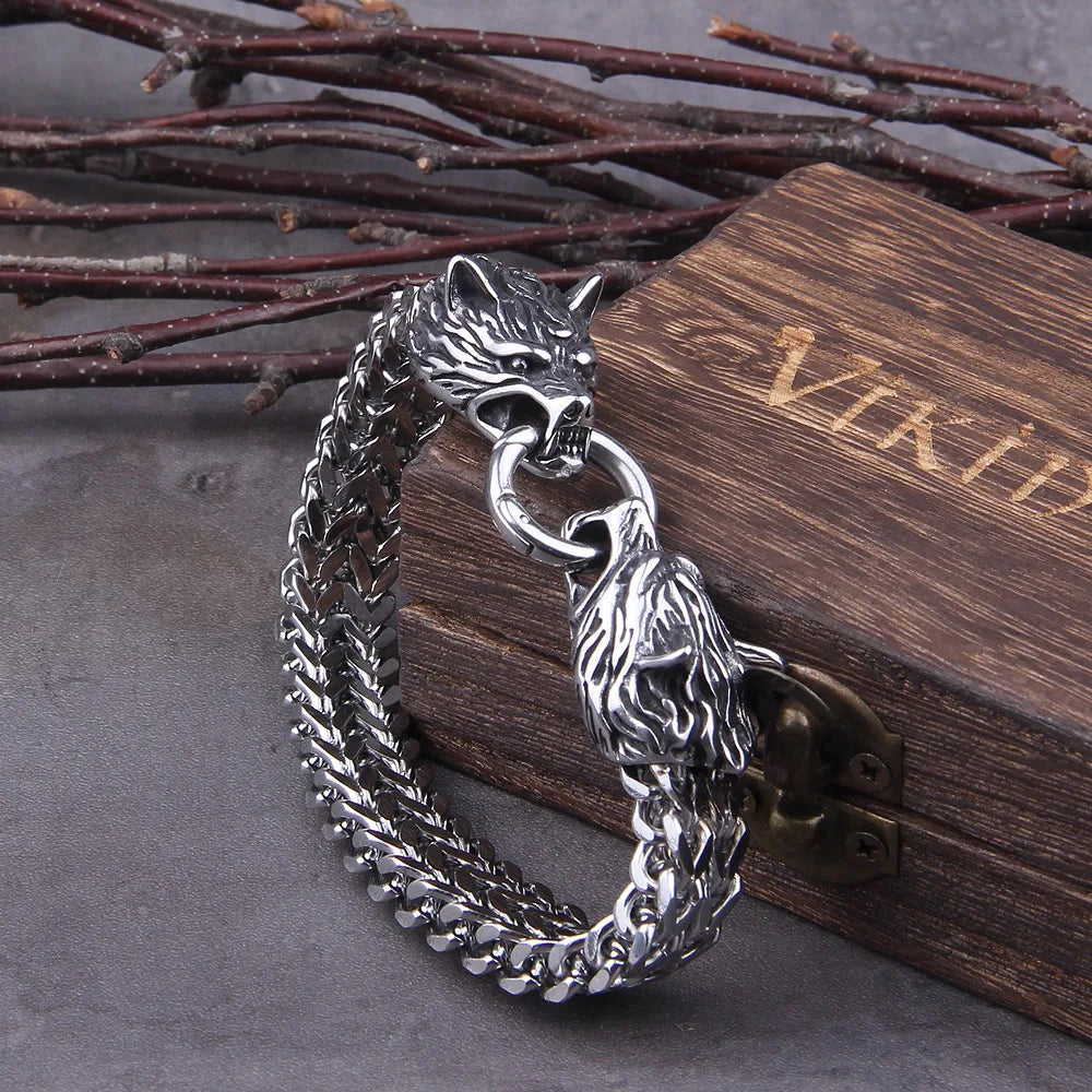 Bracelet en Acier Inoxydable Look Punk et Avant-Gardiste pour Hommes™ chez Andunian