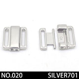 2pcs/lot silver gold Rectangle Tape Closure Hook &amp; Clasp Rhinestone bra buckle Waist Extenders Sewing On Clothes Bra Clip Hook