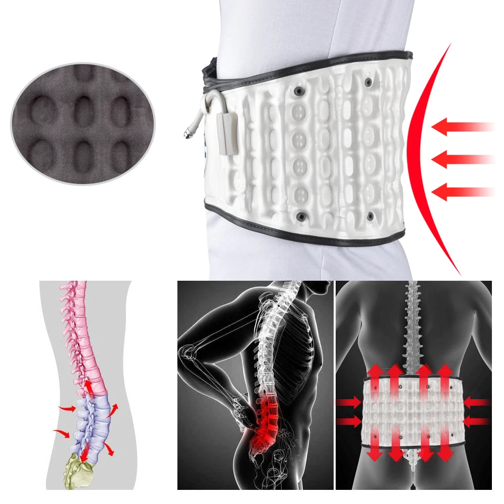 Ceinture Lombaire Gonflable - Décompression Traction Dos