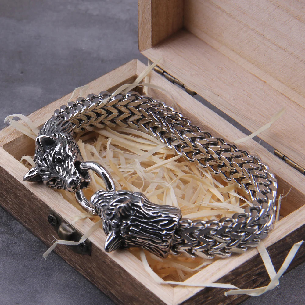 Bracelet en Acier Inoxydable Look Punk et Avant-Gardiste pour Hommes™ chez Andunian