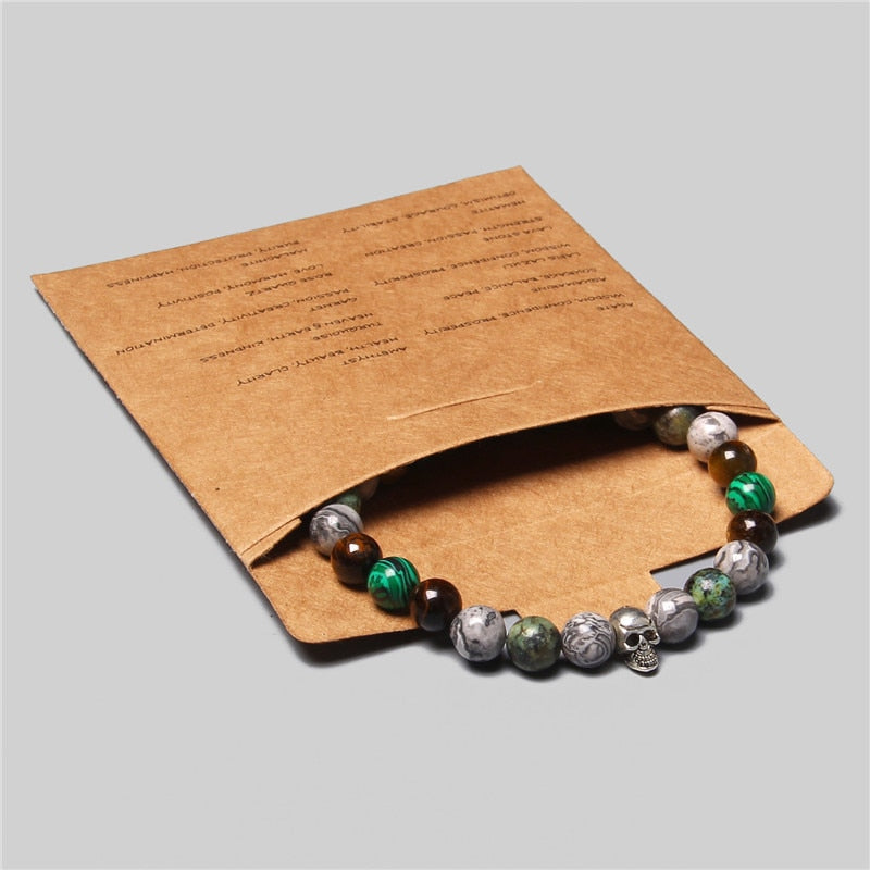 Bracelet Hématite Œil de Tigre - Pierre Naturelle Couple