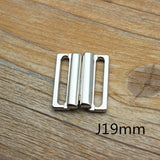 10pcs/lot 9mm-25mm Silver Metal Clasp Buckle Fasteners For Clothes Bra Bikini Sewing Accessories