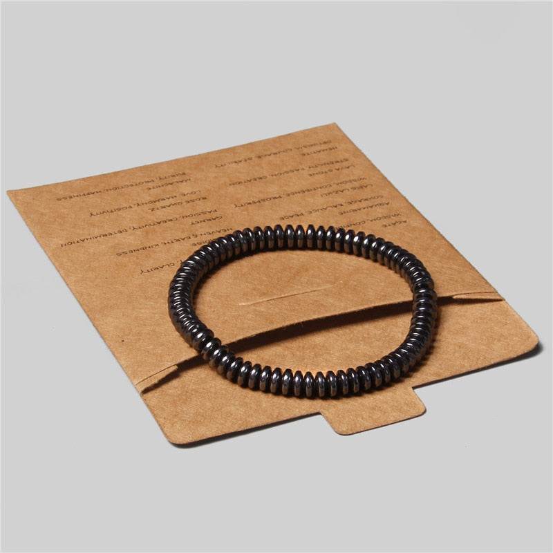 Bracelet Hématite Œil de Tigre - Pierre Naturelle Couple