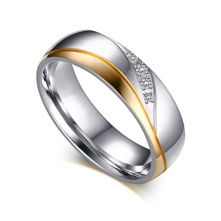 Personalized Name Promised Wedding Rings for Lover Couple Men Women Stainless Steel Engagement Party Gifts