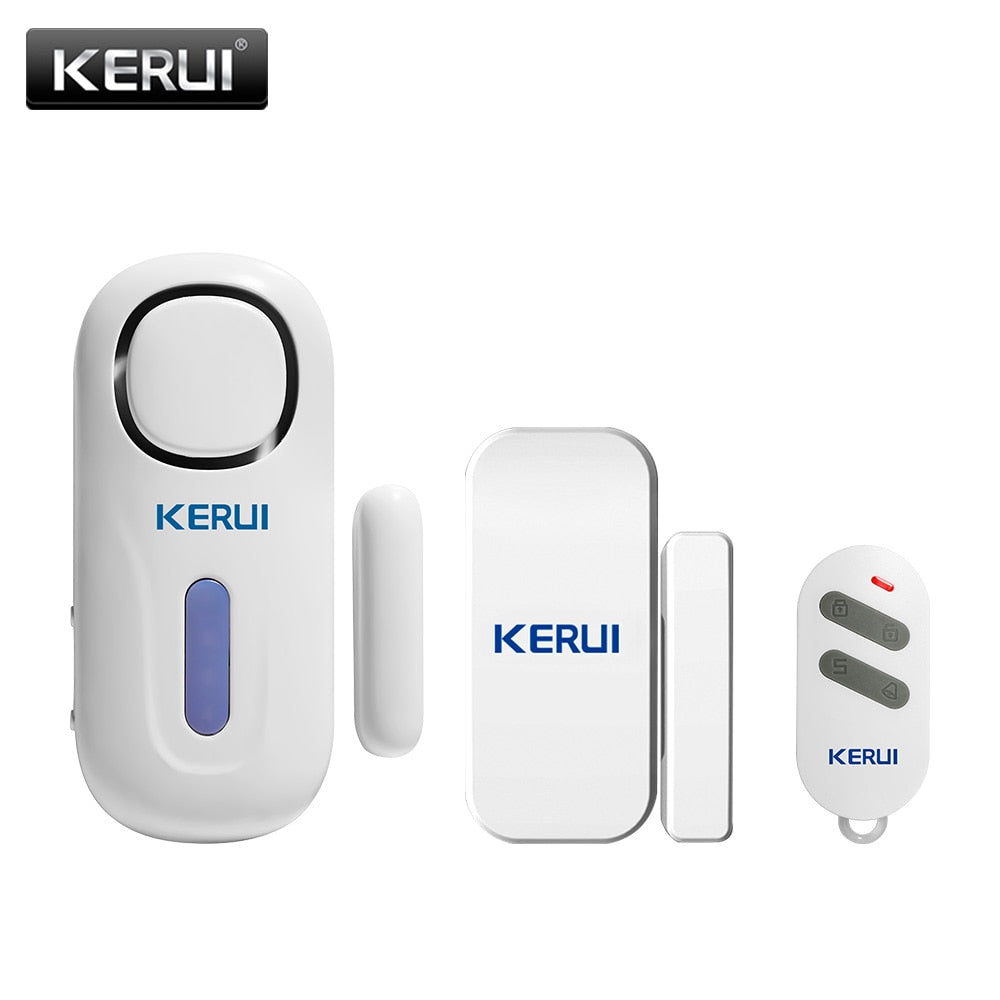 KERUI Wireless Independent Door Magnetic Alarm System 120dB Door Security Alarm Window Door Opening Sensors with Remote Control