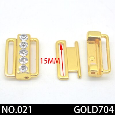 2pcs/lot silver gold Rectangle Tape Closure Hook &amp; Clasp Rhinestone bra buckle Waist Extenders Sewing On Clothes Bra Clip Hook