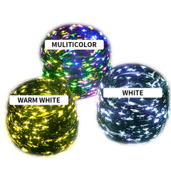 10-200M LED String Lights Fairy Green Wire Outdoor Christmas Light Tree Garland For New Year Street Home Party Wedding Decor