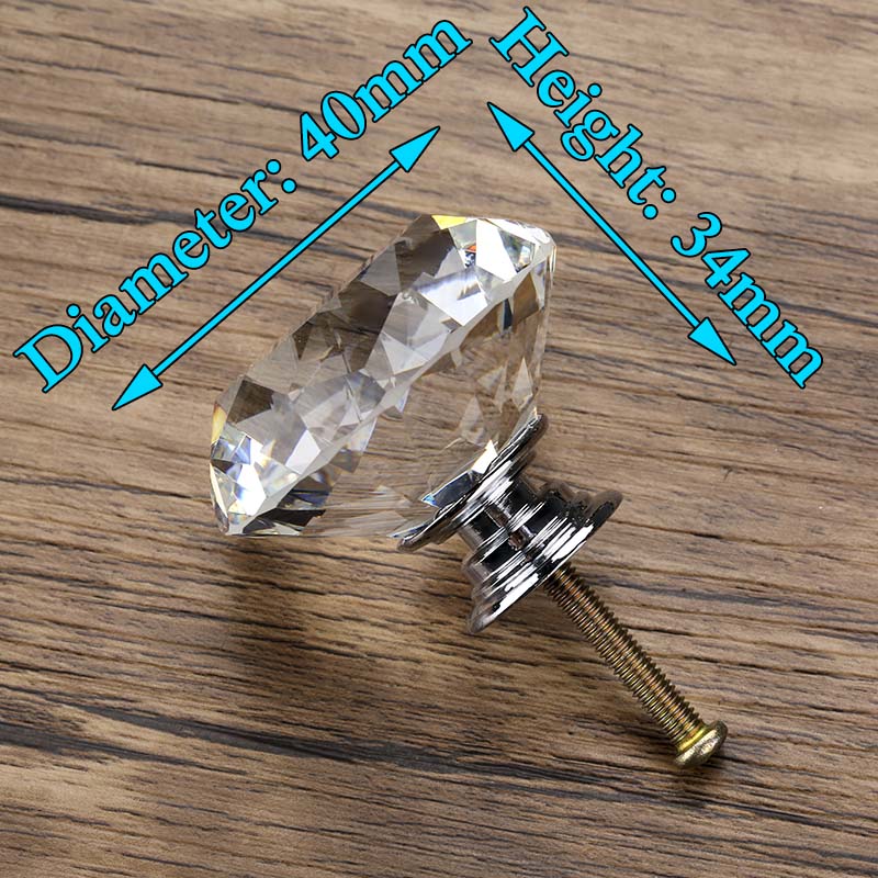 Poignées Cristal Diamant KAK - Meuble et Placard