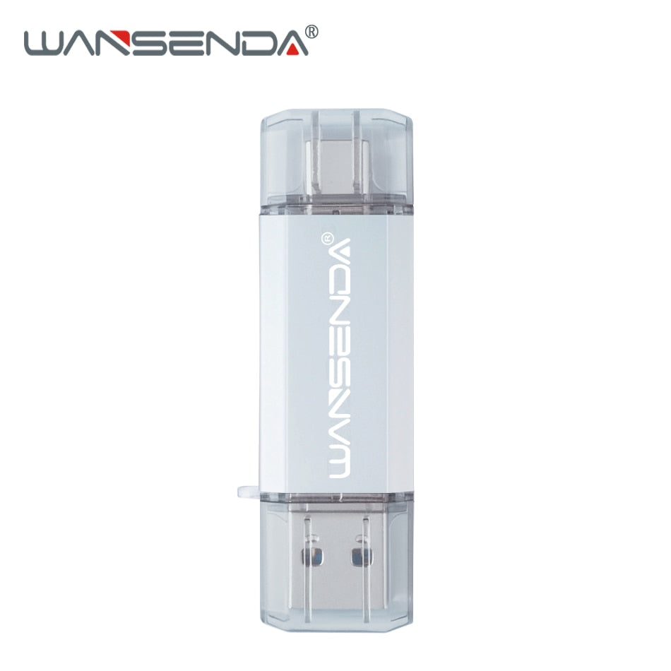 Wansenda OTG 3 in 1 USB Flash Drives USB3.0 &amp; Type-C &amp; Micro USB 512GB 256GB 128GB 64GB 32GB 16GB Pendrives Pen Drive Cle USB