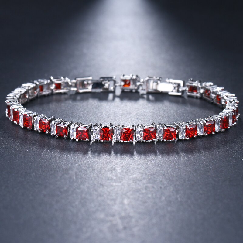 Bracelet Tennis Zircon EMMAYA - Bleu Clair Femme