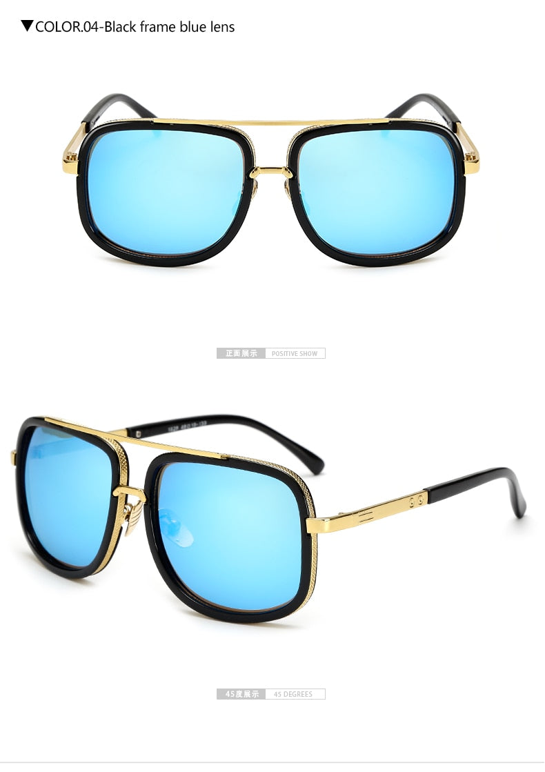 WarBLade Oversize Square Sunglasses Men Women Sun Glasses Male Driving Superstar Luxury Brand Designer oculos de sol feminino