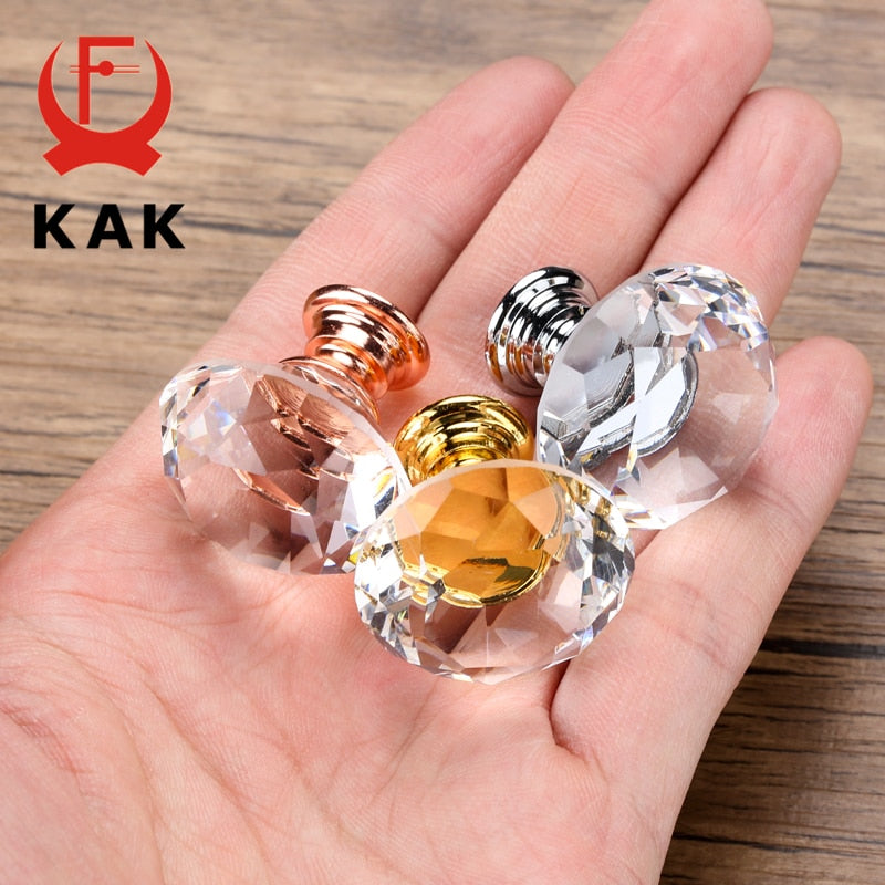 Poignées Cristal Diamant KAK - Meuble et Placard