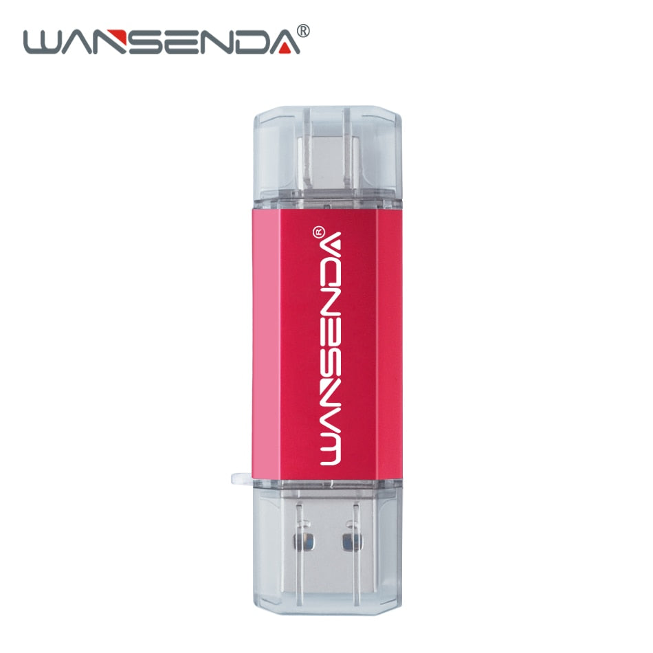 Wansenda OTG 3 in 1 USB Flash Drives USB3.0 &amp; Type-C &amp; Micro USB 512GB 256GB 128GB 64GB 32GB 16GB Pendrives Pen Drive Cle USB