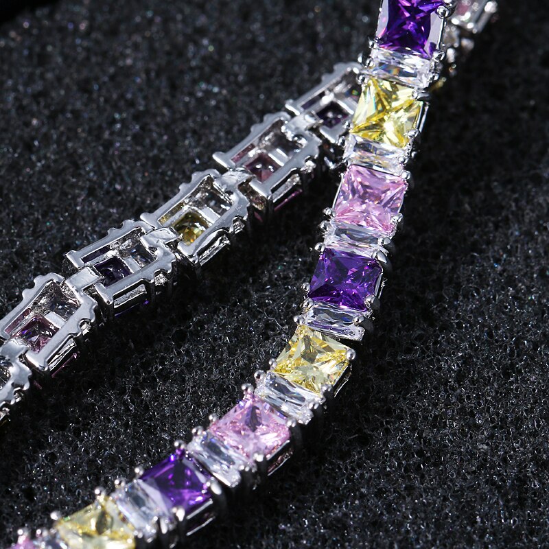 Bracelet Tennis Zircon EMMAYA - Bleu Clair Femme