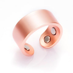 Vinterly Health Magnetic Ring Men Finger Arthritis Pain Relief Jewelry Simple Adjustable Pure Copper Open Cuff Rings for Women
