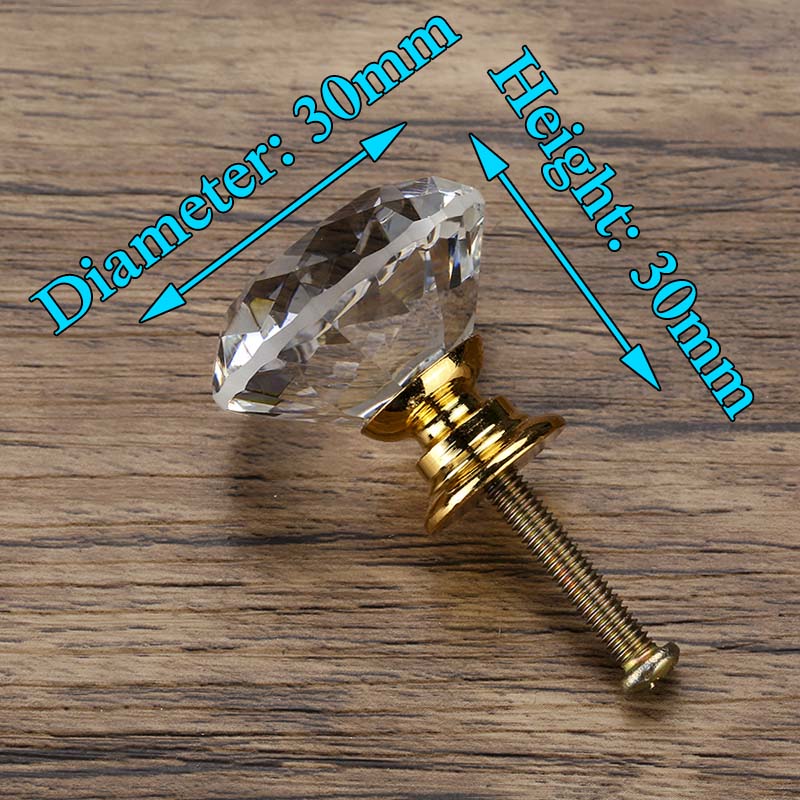 Poignées Cristal Diamant KAK - Meuble et Placard